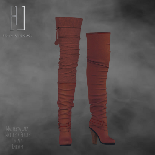 Second Life Marketplace - [HU] Frost Boots_Brick !! WEAR TO UNPACK!!